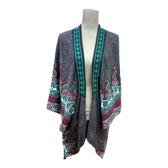 Forever 21 Tribal-inspired Cover Up Kimono - size S - Picture 2 of 11
